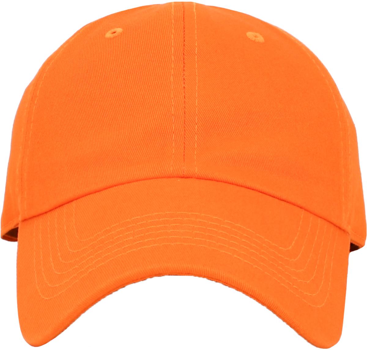 plain orange hat