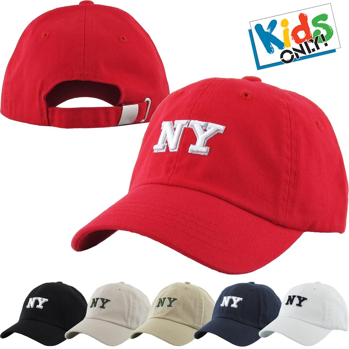 Kids NY Low Profile COTTON Baseball Cap