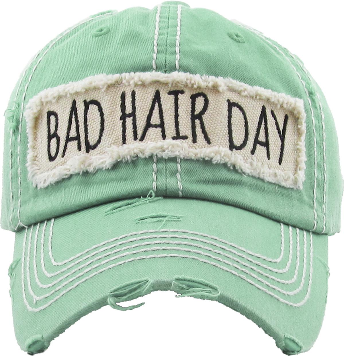Bad Hair Day Washed Vintage Ball Cap 