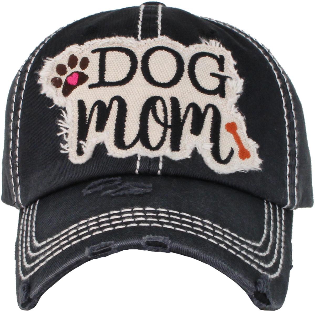 DOG MOM WASHED VINTAGE BALLCAP | KBETHOS