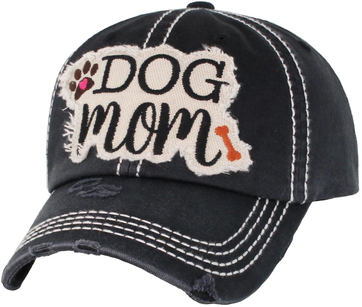 DOG MOM WASHED VINTAGE BALLCAP | KBETHOS