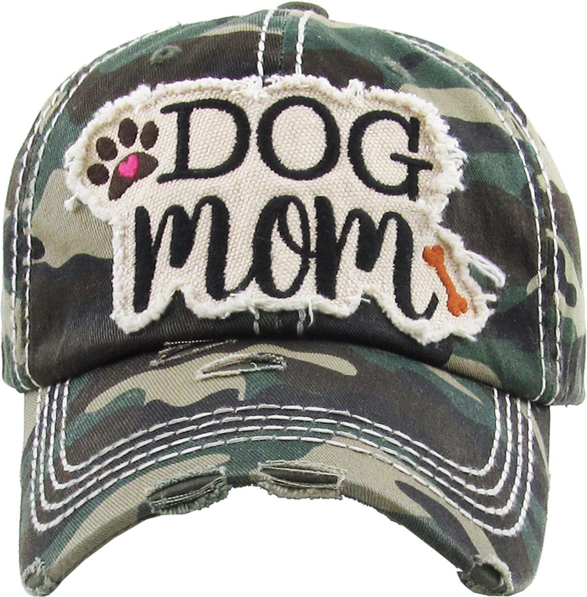 DOG MOM WASHED VINTAGE BALLCAP | KBETHOS