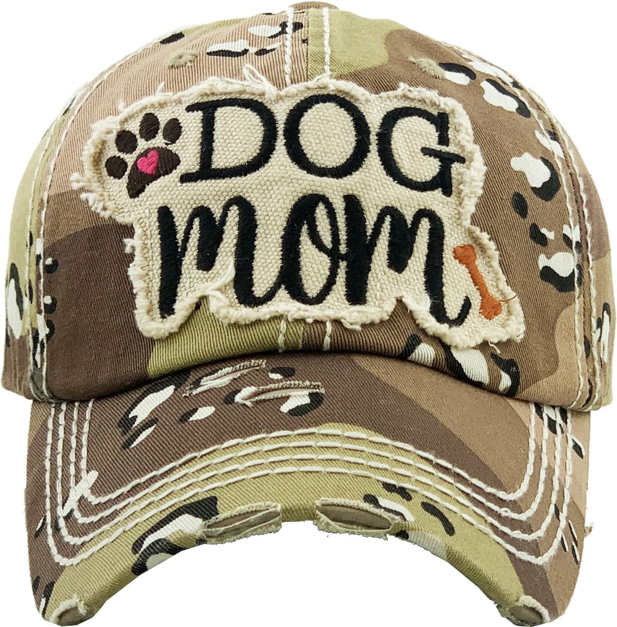 DOG MOM WASHED VINTAGE BALLCAP | KBETHOS