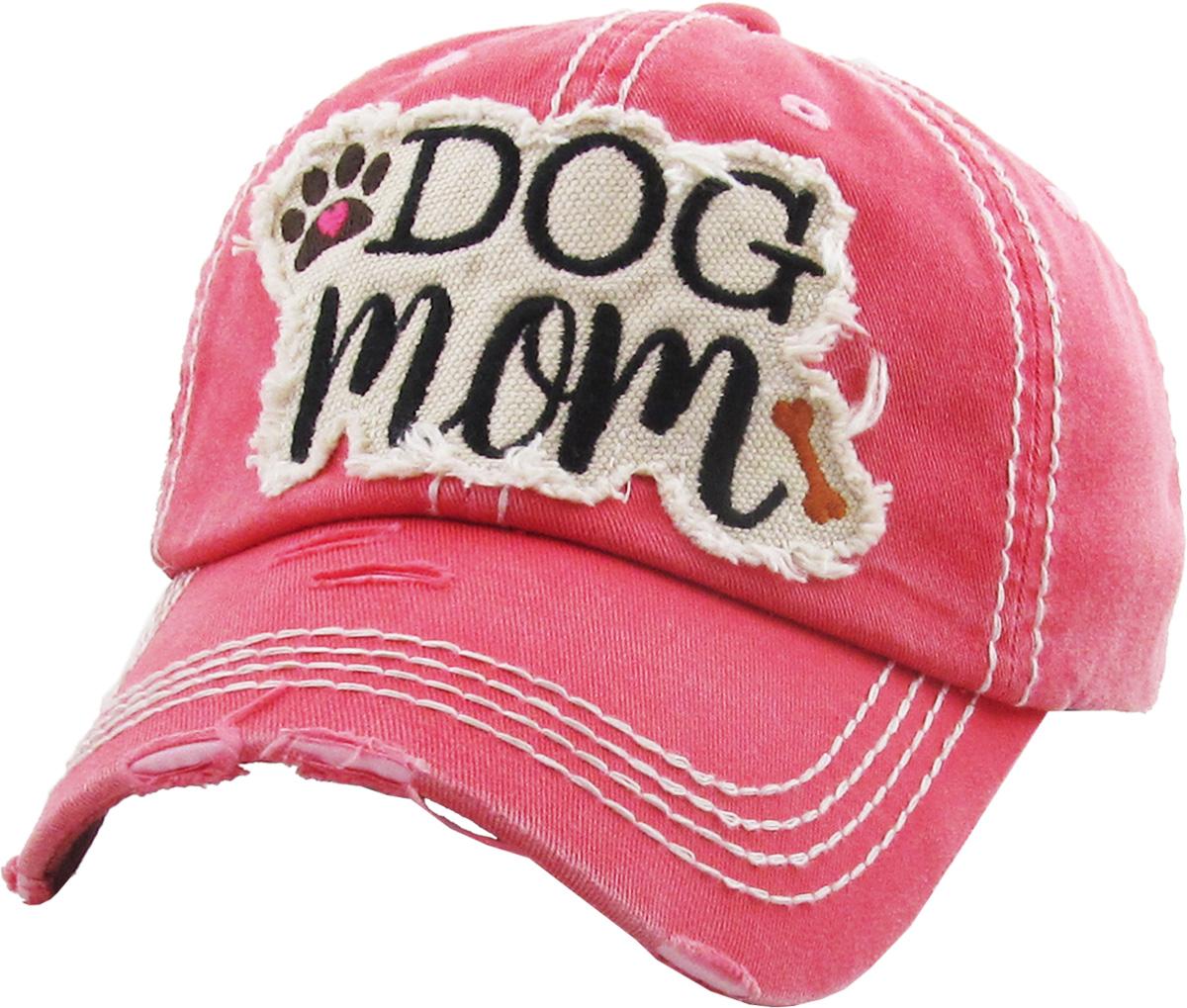 DOG MOM WASHED VINTAGE BALLCAP | KBETHOS