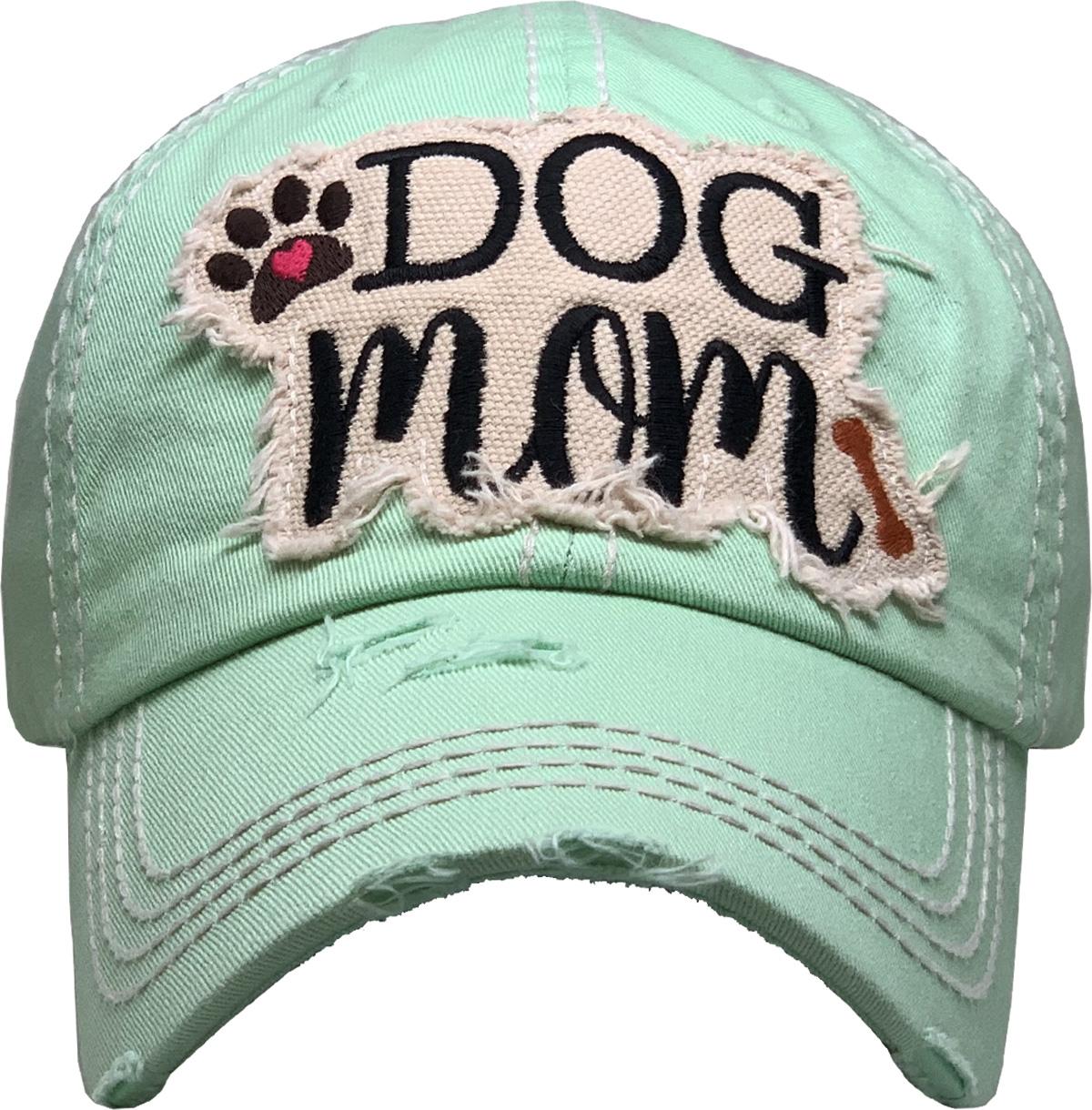 DOG MOM WASHED VINTAGE BALLCAP | KBETHOS