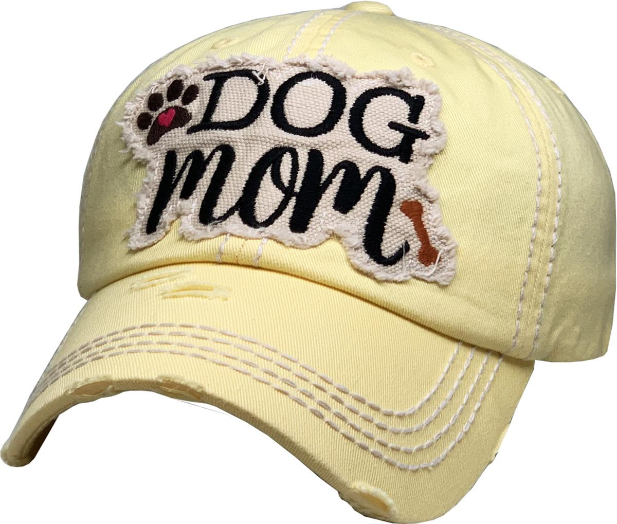 DOG MOM WASHED VINTAGE BALLCAP | KBETHOS