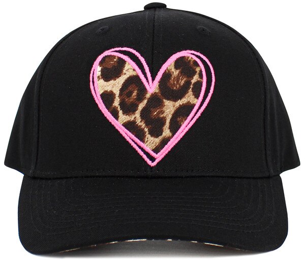 Leopard Heart Baseball cap display picture 2