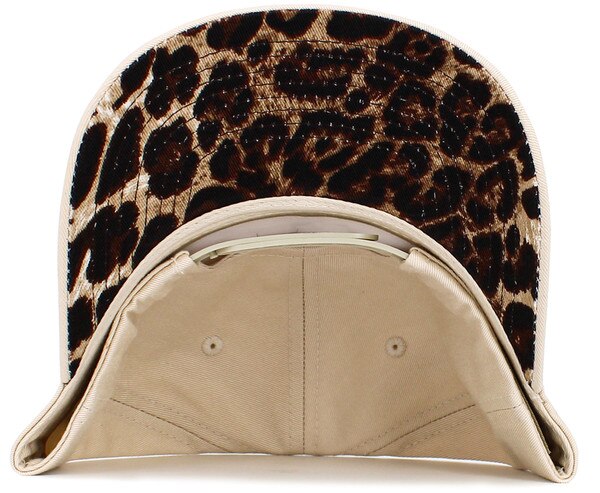 New Custom Designed Brown Distressed Baseball Cap with Embroidered Leopard Heart New Era Leopard Heart Brown 9TWENTY Cap | NEC UK main image 2