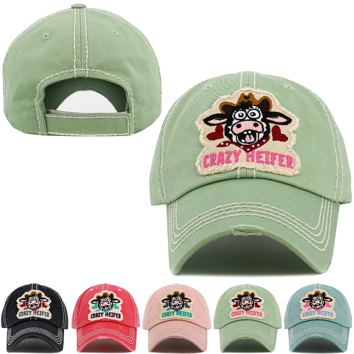 Crazy Heifer Vintage Ballcap