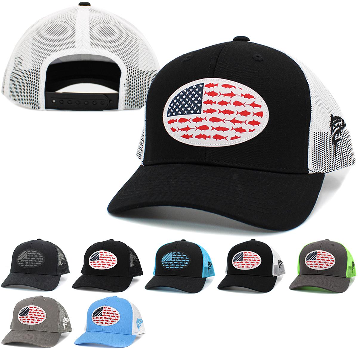 USA Fish FLAG Mesh Back Ballcap