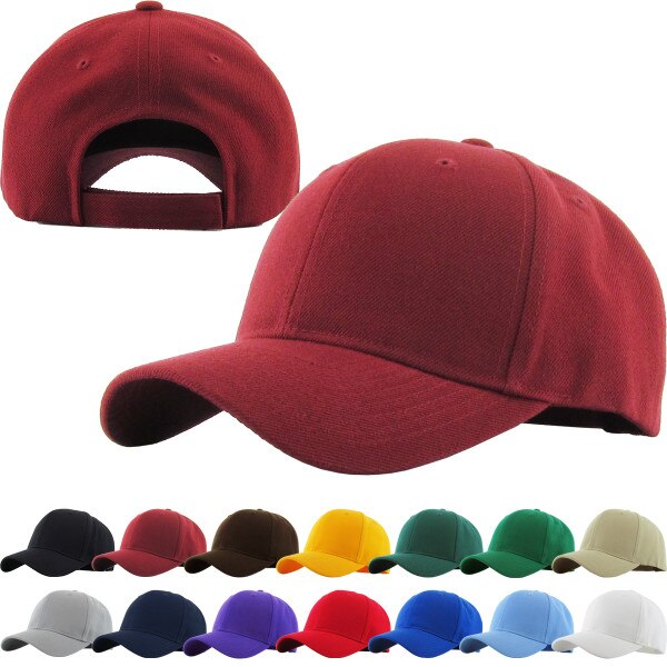 Solid Velcro Baseball Cap KBETHOS
